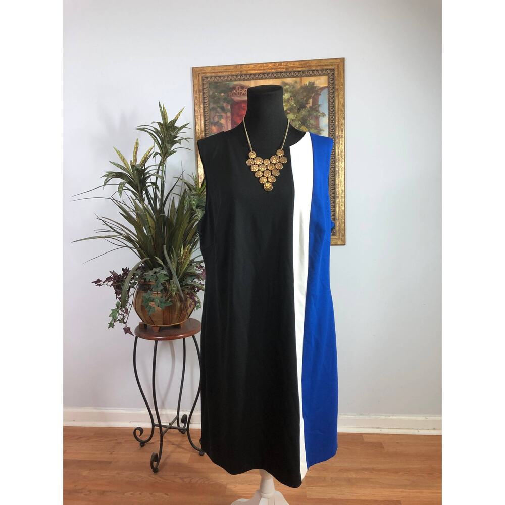 Ellen Tracy Little Black Dress‎ 1X Sleeveless A Line Audrey Hepburn Quiet Luxury